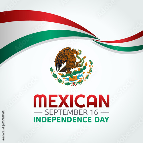 vector graphic of mexican independence day good for mexican independence day celebration. flat design. flyer design.flat illustration.