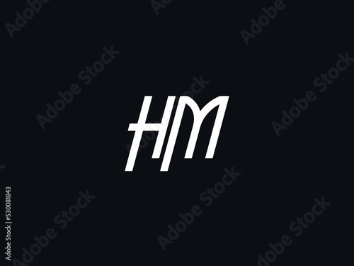 HM Logo Letter, Creative Hm Logo Icon Vector Image Design For You