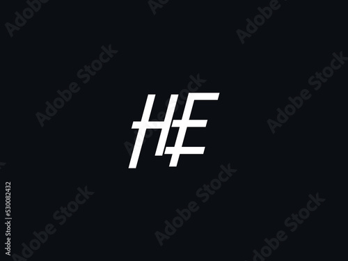 HE Logo Letter, Creative He Logo Icon Vector Image Design For You