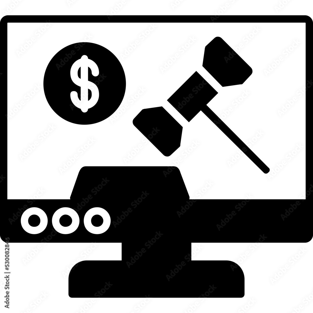 Online Aution Icon Online Aution Icon