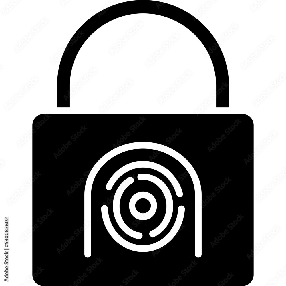 Security Basket Fingerprint Icon Security Basket Fingerprint Icon