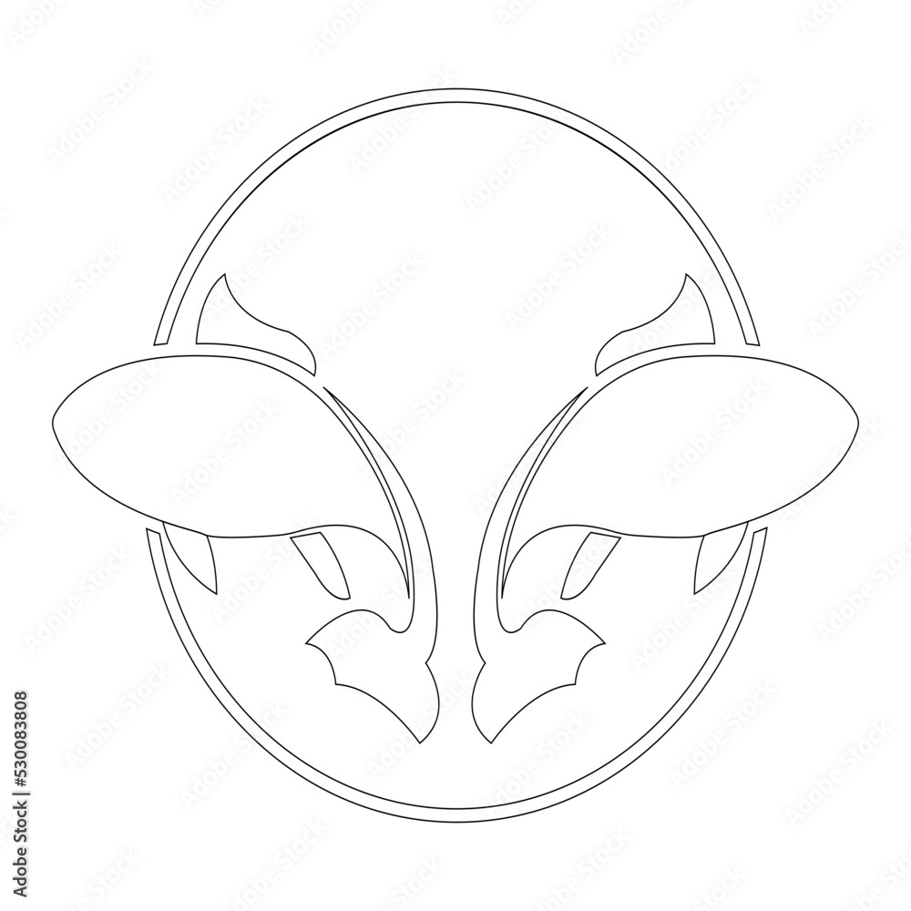 Fototapeta premium fish icon ilustration vector