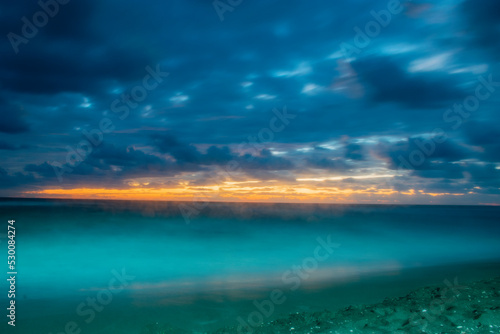 sunset over the beautiful sea © vardan