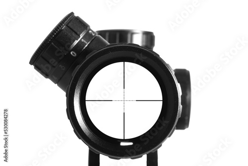 Obraz na plátně POV cross hair sniper rifle scope with transparent background