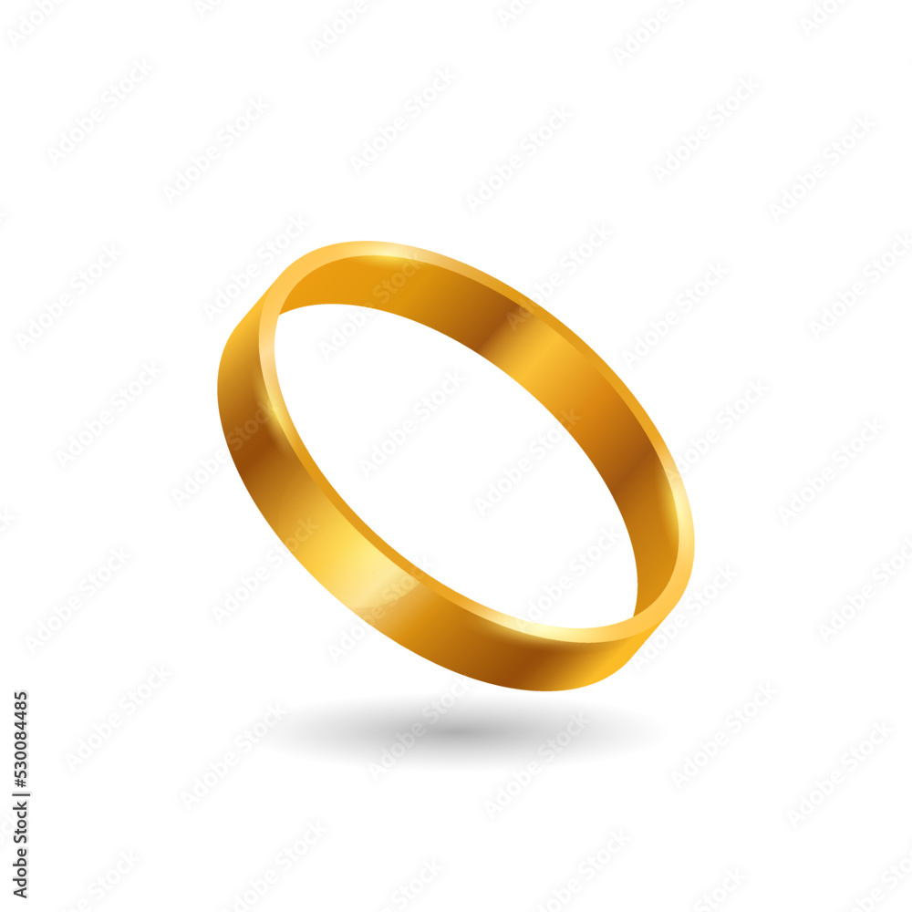 Golden ring. Jewelry romantic gift rich status symbol and decoration for wedding holiday vector ceremony Golden ring. Jewelry romantic gift rich status symbol and decoration for wedding holiday vector ceremony
