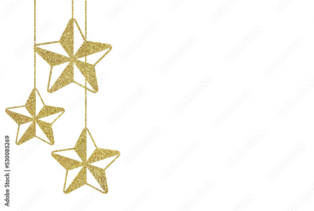 Fototapeta premium golden frame with stars