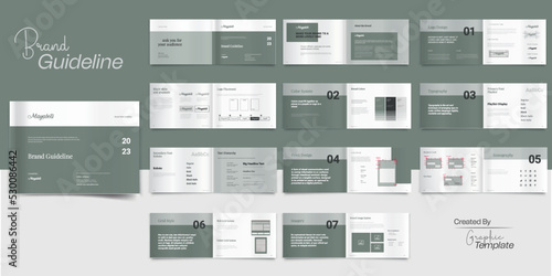 Landscape Brand Guidelines Brand Style Guide Book Brochure Layout Brand Book Brand Manual Landscape Brand Guideline