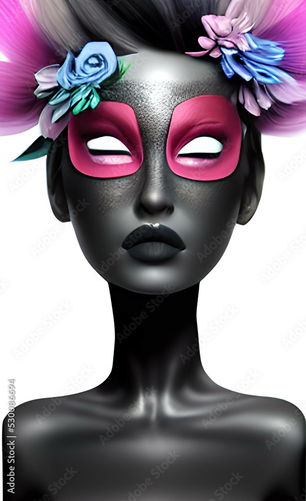 woman with mask woman with mask