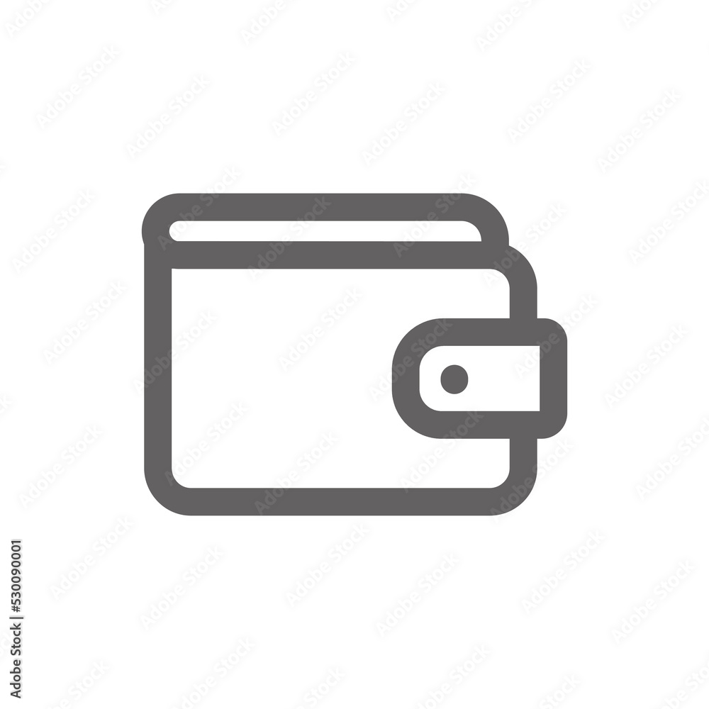 wallet icon. Perfect for online shopping website or user interface applications. vector sign and symbol wallet icon. Perfect for online shopping website or user interface applications. vector sign and symbol