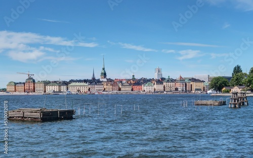 Photography navigation dans le port de Stockholm en Suède