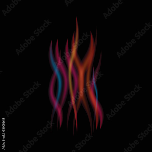 bastract colorful fire background vector illustration
