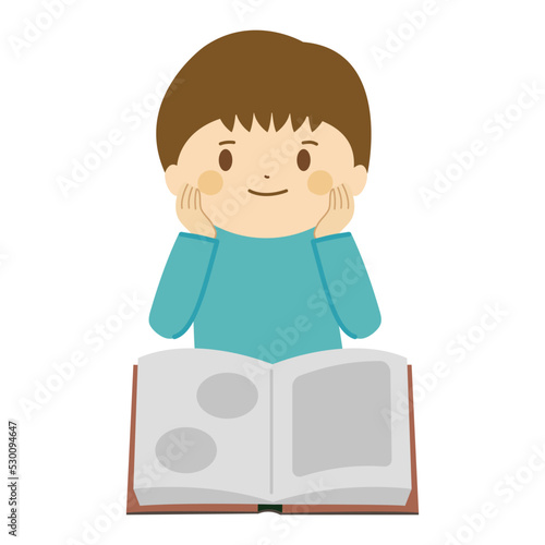 読書する子ども_男の子_想像する
