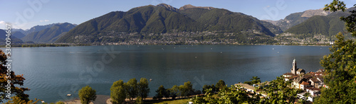 Vira, Gambarogno on Lake Maggiore in Switzerland, Ticino. photo