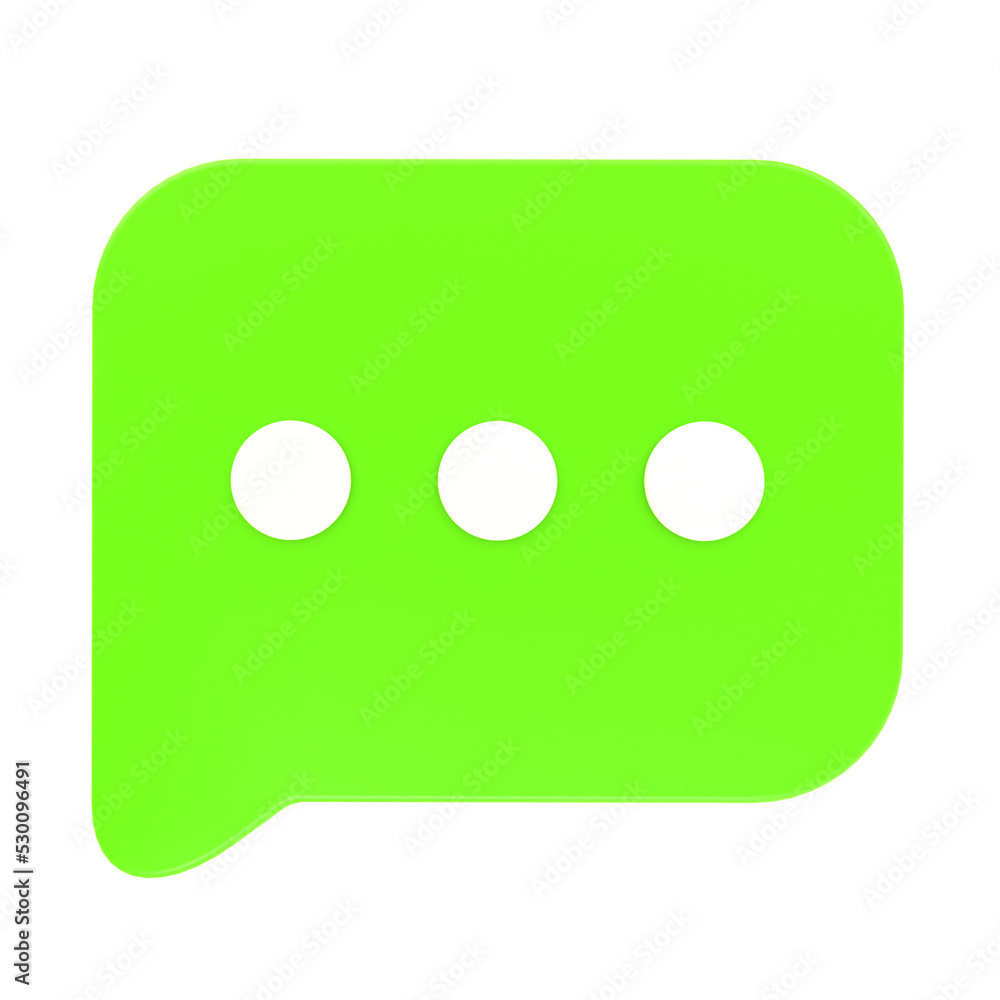 Fototapeta premium 3D icon messaging app