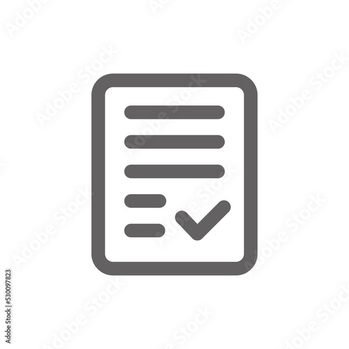 receipt, verification, icon. Perfect for online shopping website or user interface applications. vector sign and symbol © Alfaza503