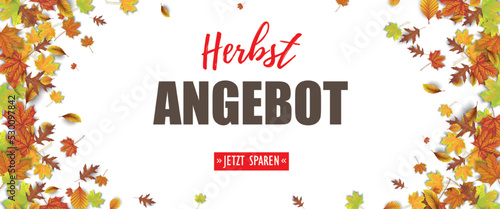Herbstangebot White Header Foliage Autumn