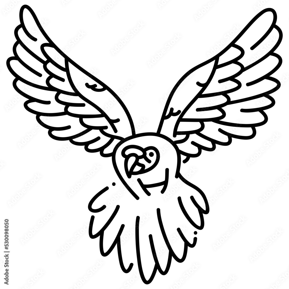 Obraz premium Military Macaw icon