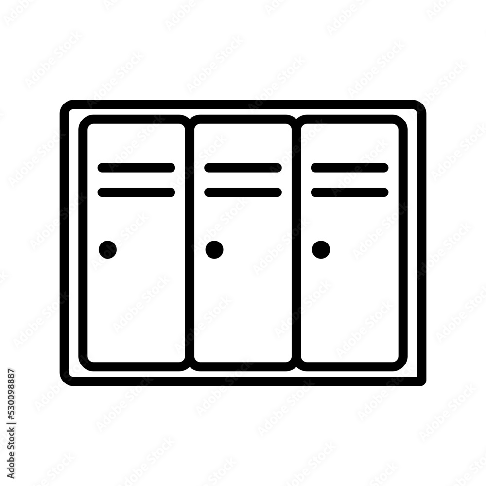 Locker Icon. Locker room symbol. Vector. Locker Icon. Locker room symbol. Vector.