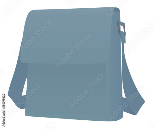 Blue  men bag. vector illustration