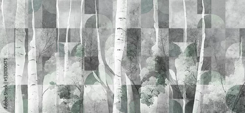 Fototapeta samoprzylepna Artystyczny las