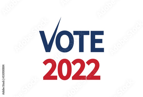 Day of mid-term elections. Vote 2022 USA, banner design. Political election campaign