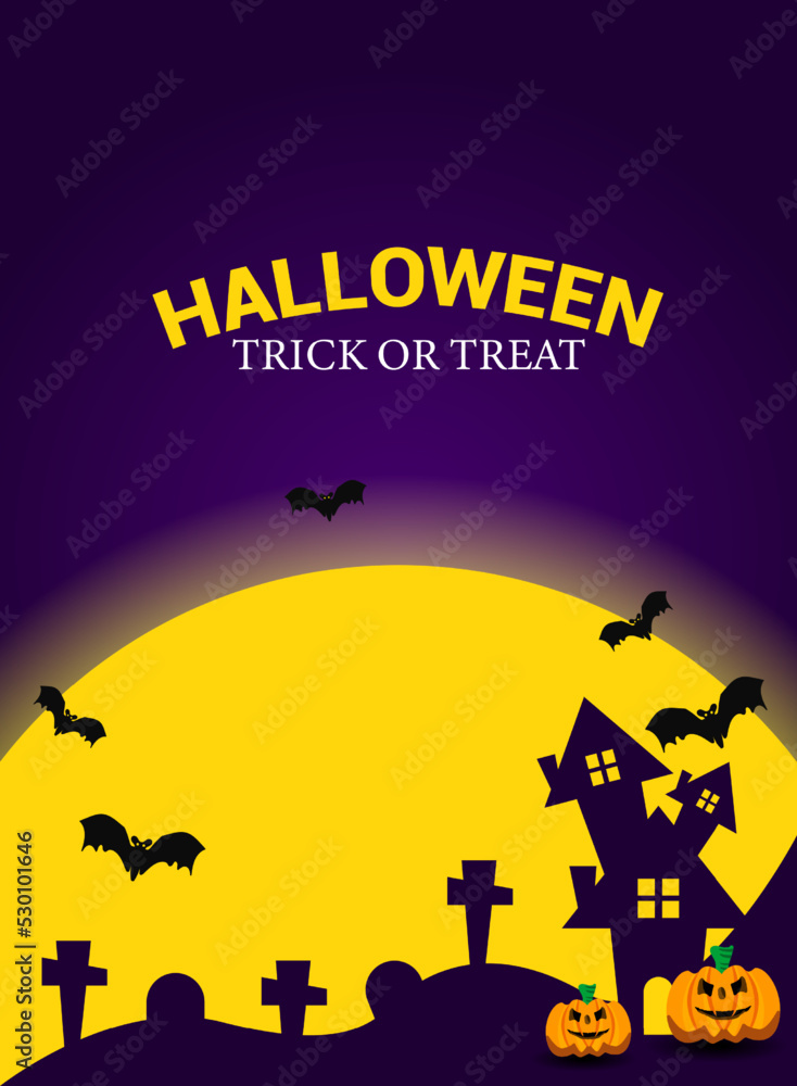Halloween day background banner template vector