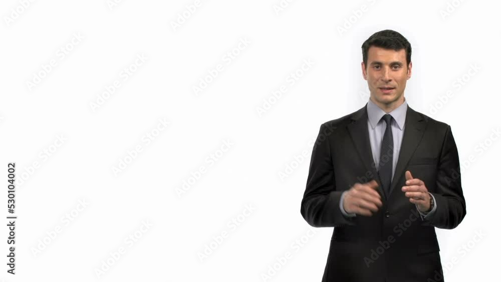 Businessman in white background Businessman in white background