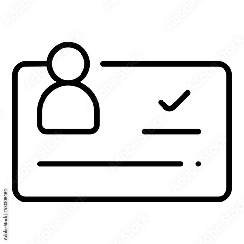 membership card icon