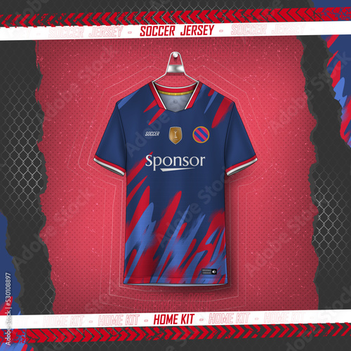 Soccer jersey design for sublimation, sport t shirt design