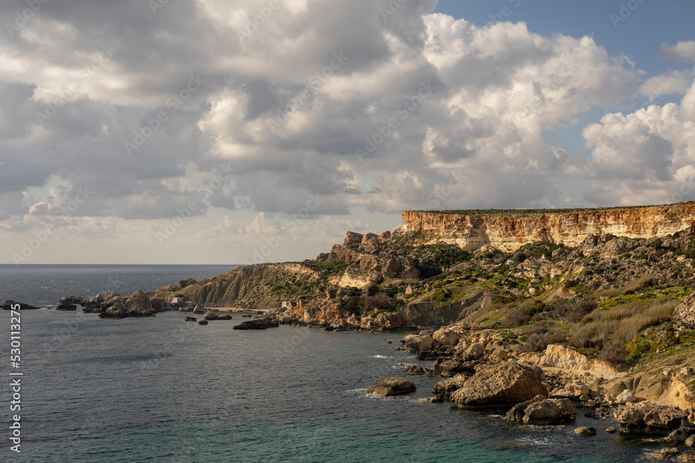 wybrzeże Malty klify