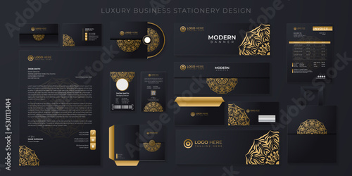 Premium Modern corporate Business stationery set template Vector file.