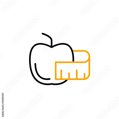 Wallpaper Mural Healthy food, Healthy Diet Weight loss line icon. Simple element illustration. Healthy food, Healthy Diet Weight loss concept outline symbol design. Torontodigital.ca
