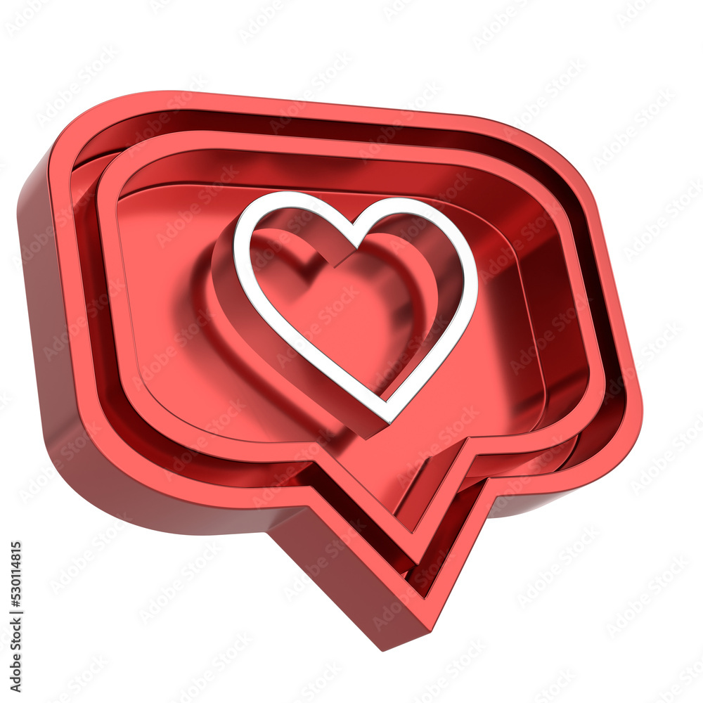 3D like icon. 3D icon. 3D illustration. 3D like icon. 3D icon. 3D illustration.
