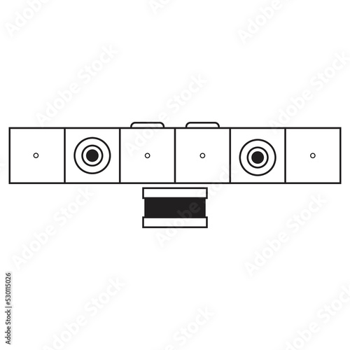 Playstation gaming illustration with vector style