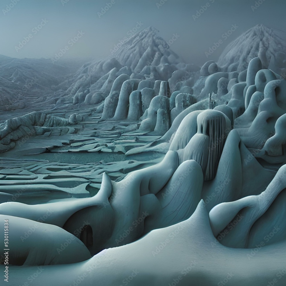 Obraz premium paisaje nevado