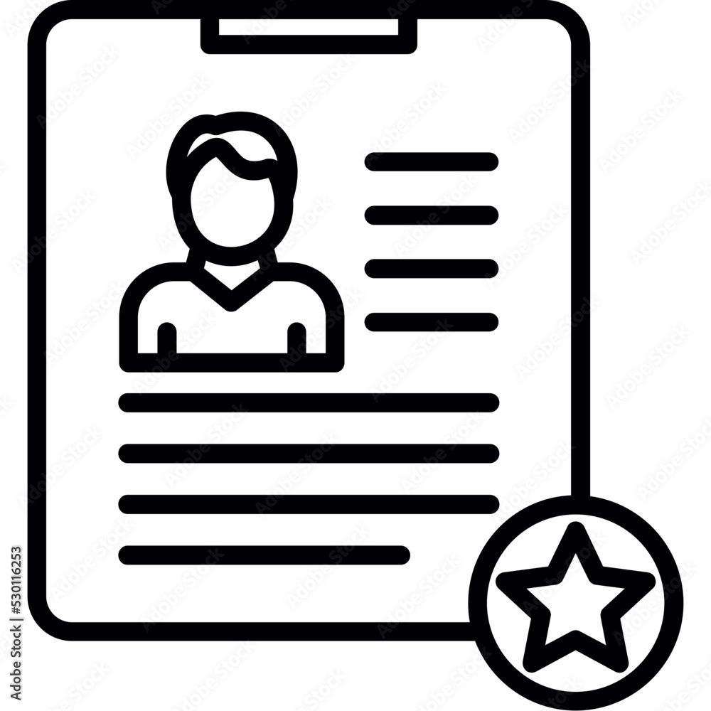 Good Resume CV Icon Good Resume CV Icon
