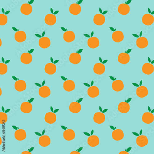 Fototapeta Naklejka Na Ścianę i Meble -  seamless pattern with oranges