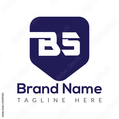 Abstract B5 letter modern initial lettermarks logo design
