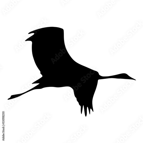 Fliegender Kranich Vektor