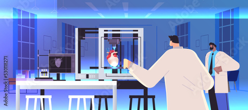 researchers prints heart model on 3d bio printer medical printing of human transplantation organ biological engineering