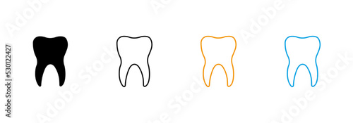 Tooth. Vector image.