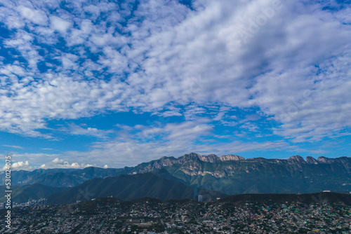 Panorámica aérea de Monterrey, México