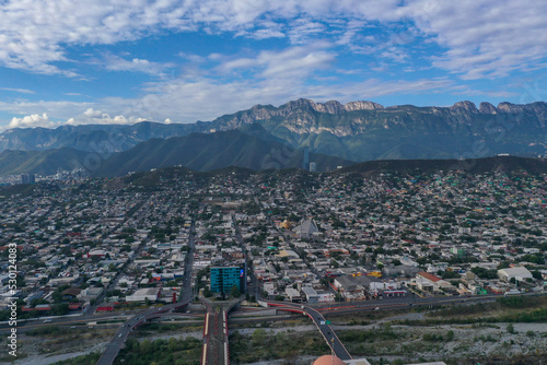 Panorámica aérea de Monterrey, México