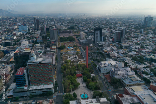 Panorámica aérea de Monterrey, México