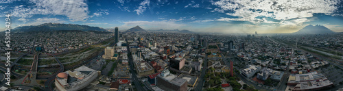 Panorámica aérea de Monterrey, México