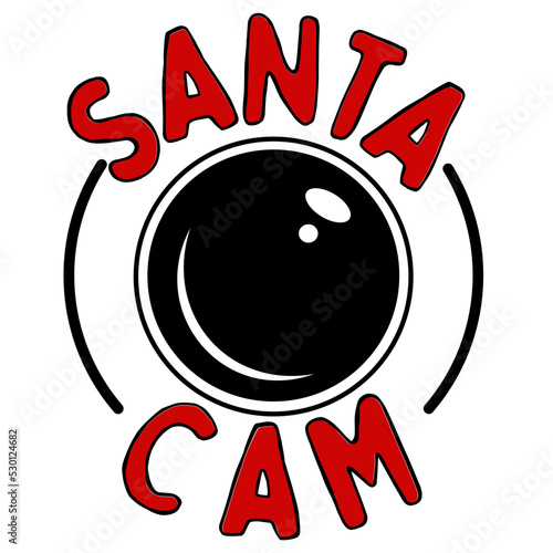 Santa cam svg, Christmas decor, Kids christmas vector 