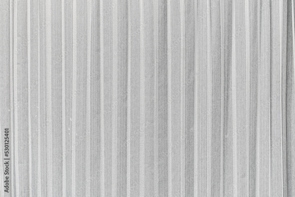 Obraz premium Texture linen curtain grey white 