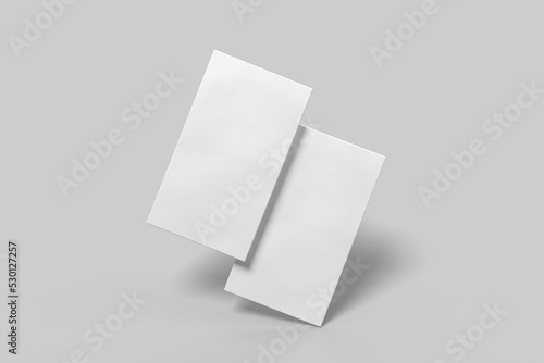 Blank clean business card mockup template. Mock-up design for presentation branding 