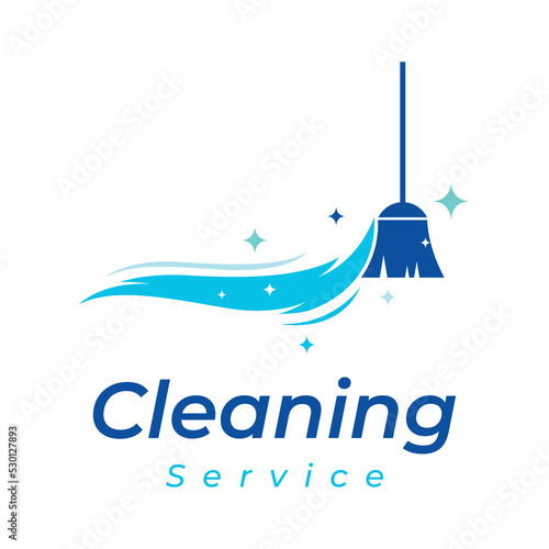 Cleaning Logo template design.Cleaning protection,house cleaner with washing spray and cleaning tools.
