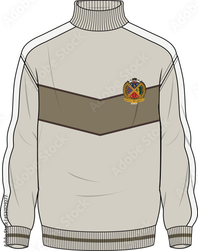 POP OVER KNIT JACKTES AND SPORTS HOODIE RETRO STYLE FLAT SKETCH VECTOR